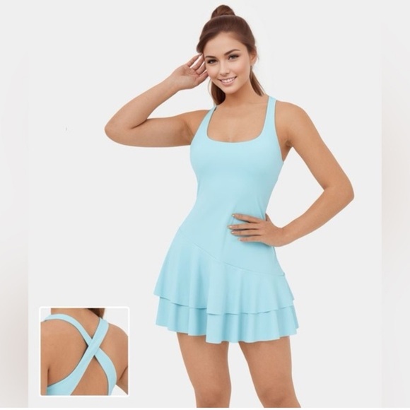 Halara Baby Blue Play Dress Backless Criss Cross
Size Small - Picture 1 of 5